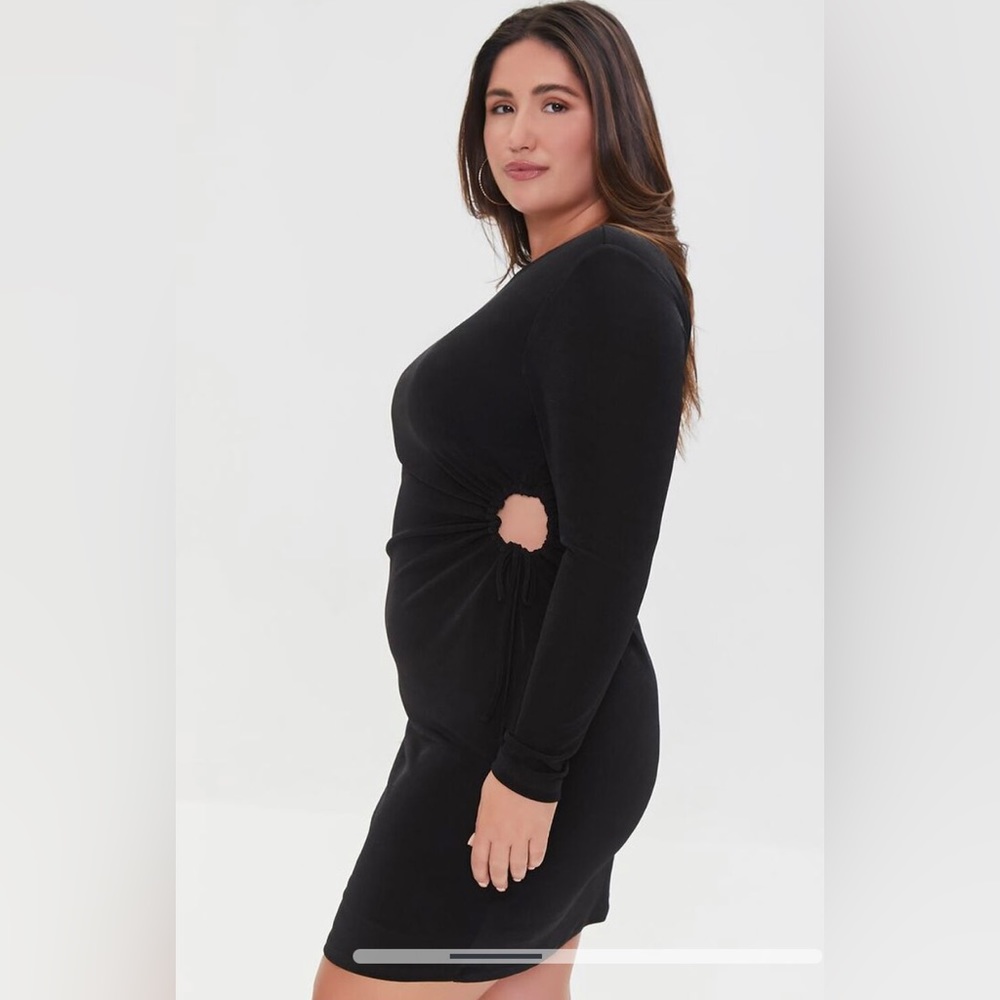Forever 21 Plus Cut Out Drawstring Dress